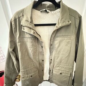 LL Bean Bomber fleece lined jacket